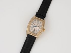 ARMBANDUHR 'FRANCK MULLER - CONQUISTADOR LADY DIAMANTS N0. 30 - 8000 L SC D'