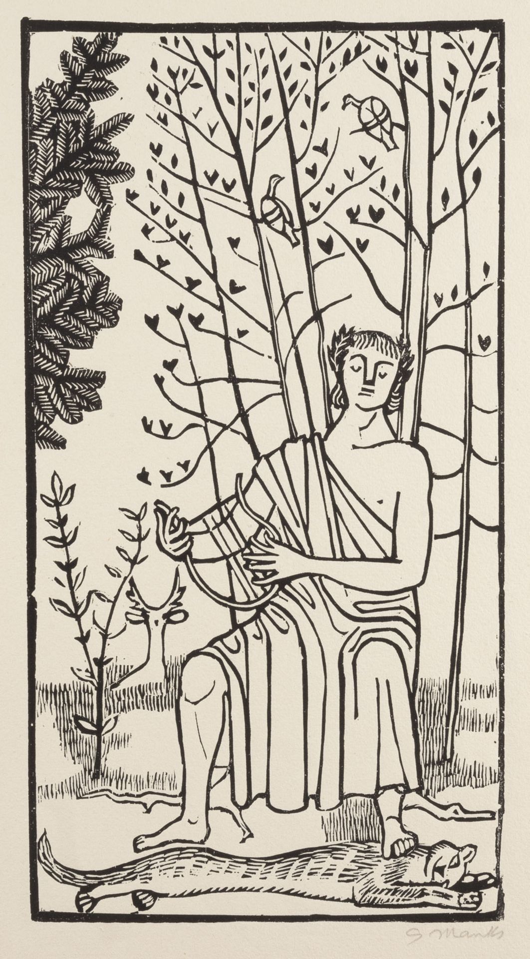 'AUS: ORPHEUS (ORPHEUS MIT LEIER)' (1947/48)