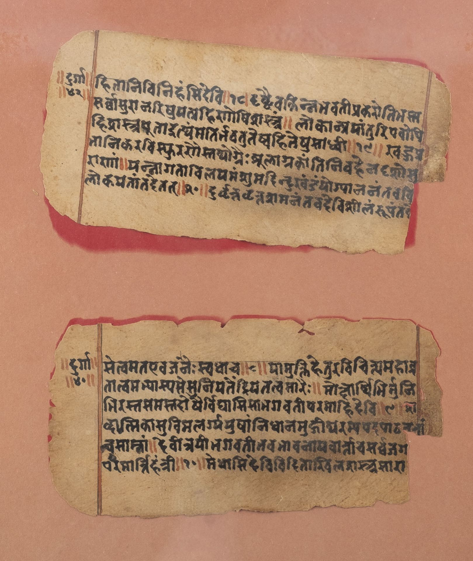 ZWEI SANSKRIT-MANUSKRIPTE - Image 2 of 2