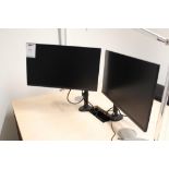 2x Dell Monitors with brackets