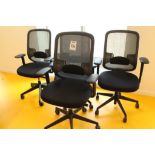 4x OrangeBox Mesh backed swivel desk chair