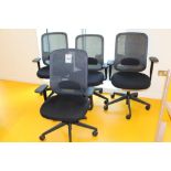 4x OrangeBox Mesh backed swivel desk chair