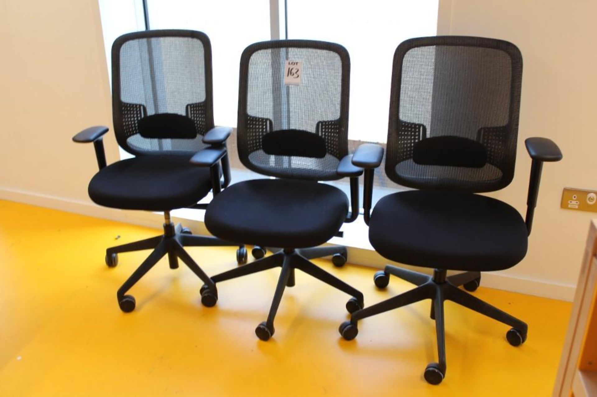 3x OrangeBox Mesh backed swivel desk chair