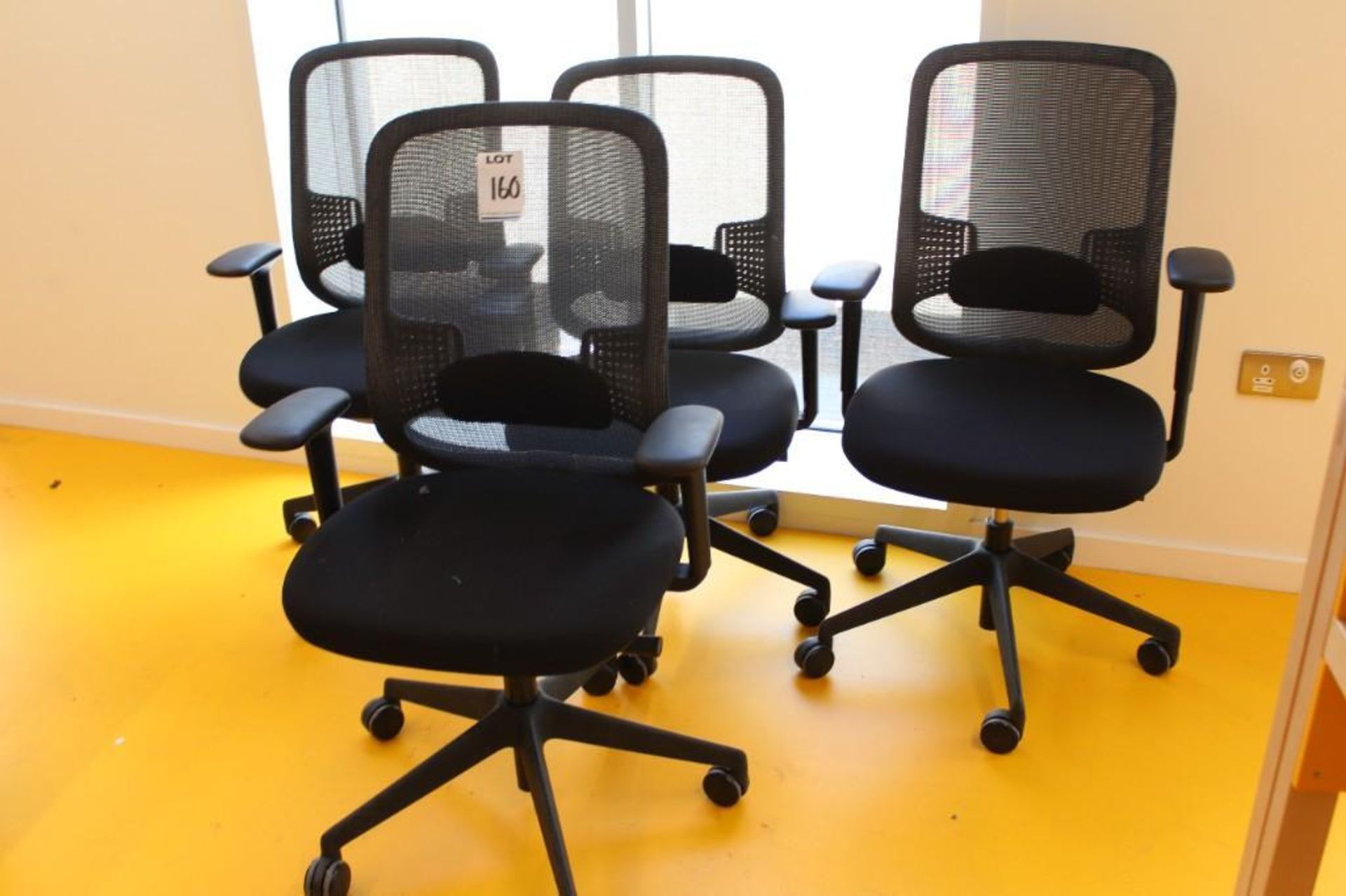4x OrangeBox Mesh backed swivel desk chair