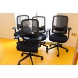 4x OrangeBox Mesh backed swivel desk chair