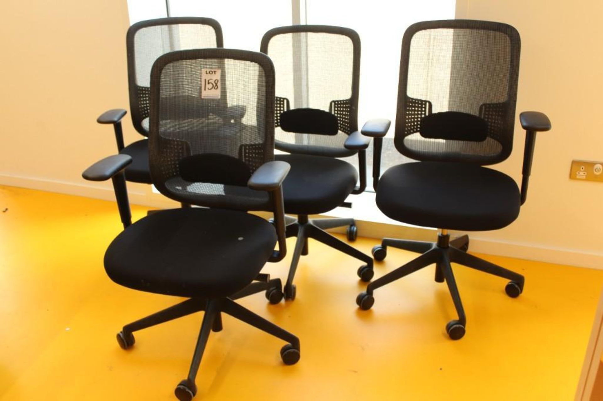 4x OrangeBox Mesh backed swivel desk chair