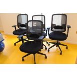 4x OrangeBox Mesh backed swivel desk chair