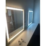 2x Art Forma wall mounted make up mirrors