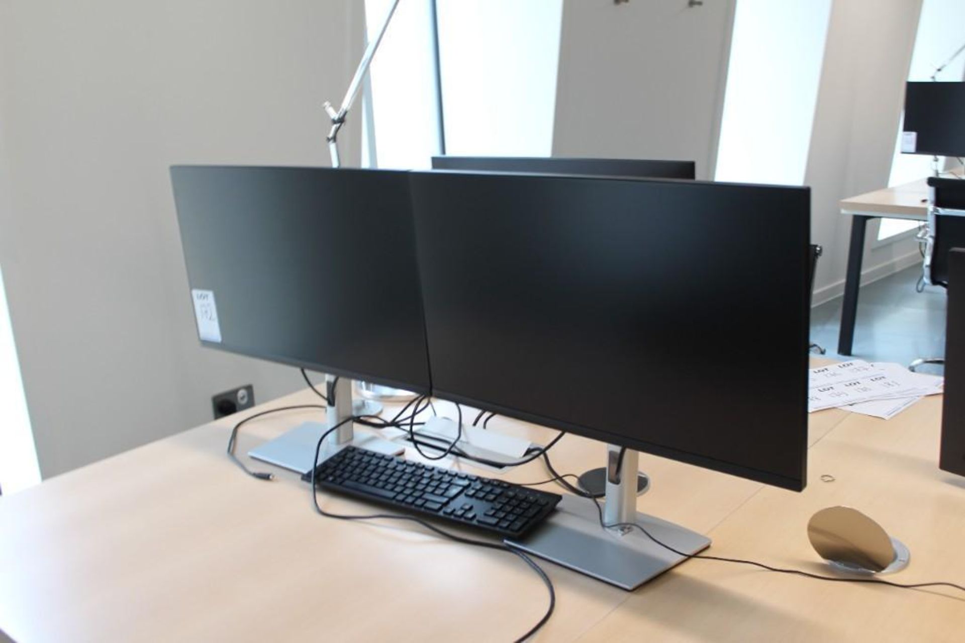 3x Dell 27 inch monitors with stands