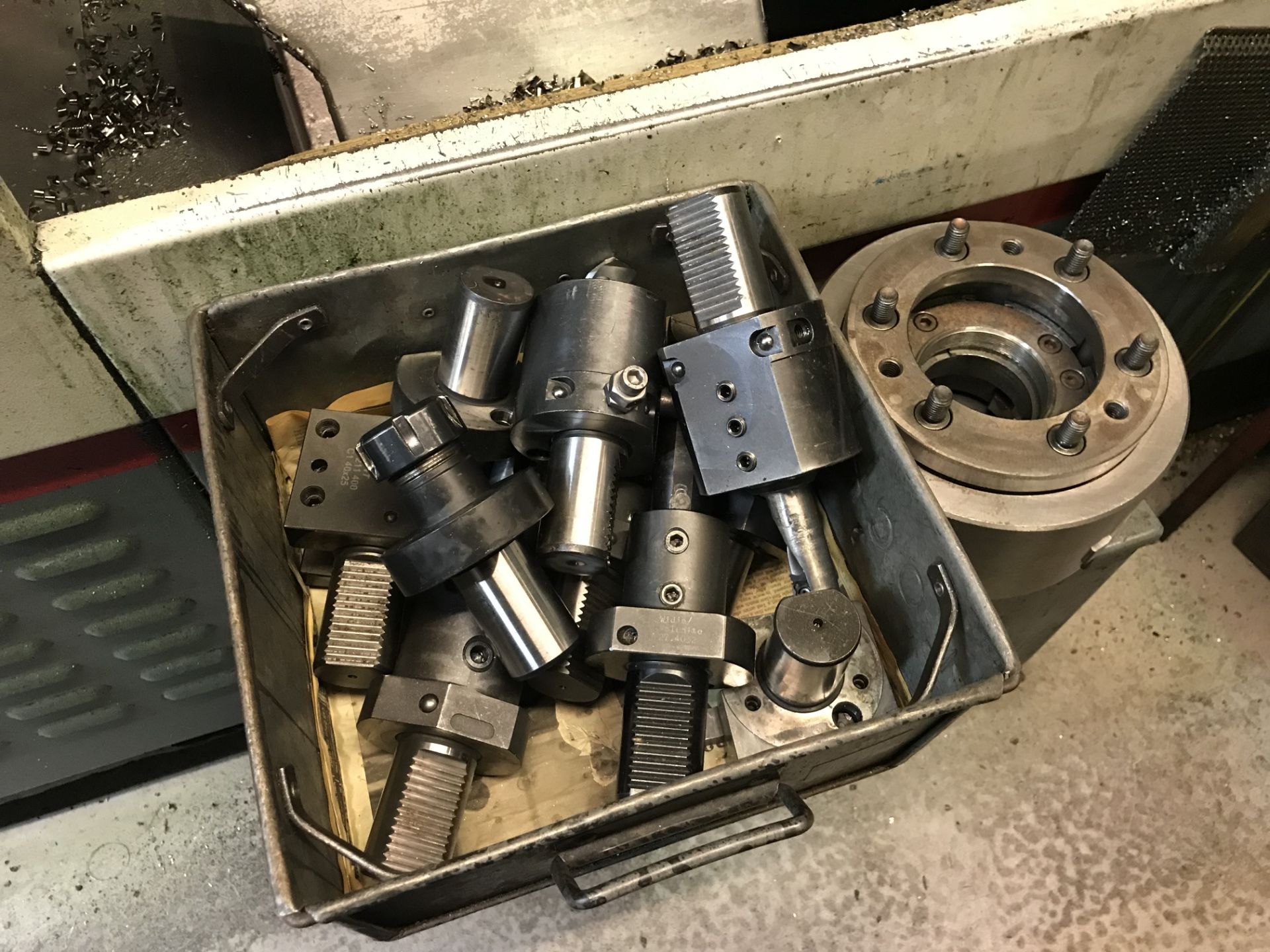 Cincinnati Hawk CNC Lathe Bar Collet Chuck12 Station TurretFanuc 21i-T Controls Hydrafeed ML1, Magaz - Image 8 of 9