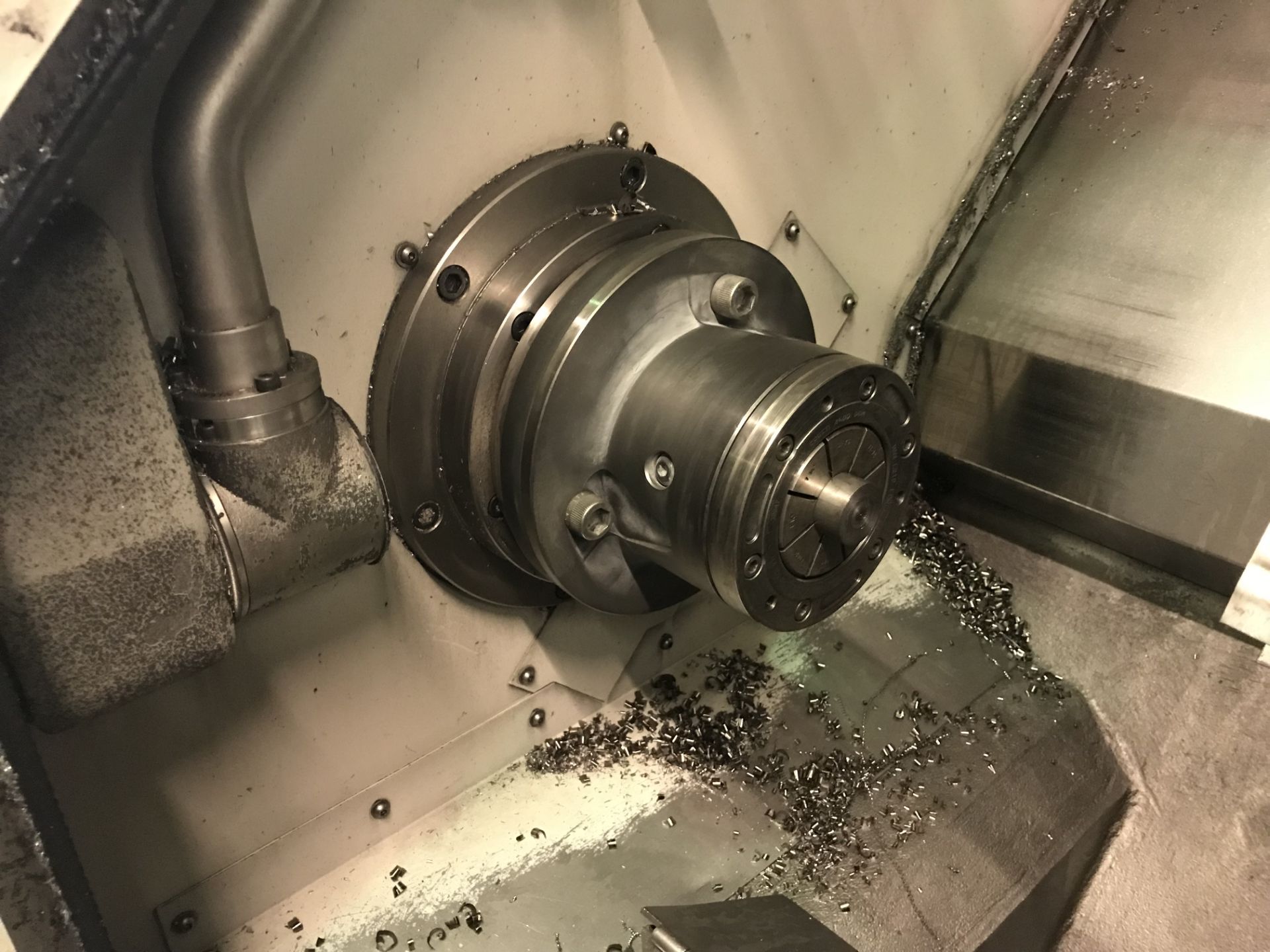 Cincinnati Hawk CNC Lathe Bar Collet Chuck12 Station TurretFanuc 21i-T Controls Hydrafeed ML1, Magaz - Image 3 of 9