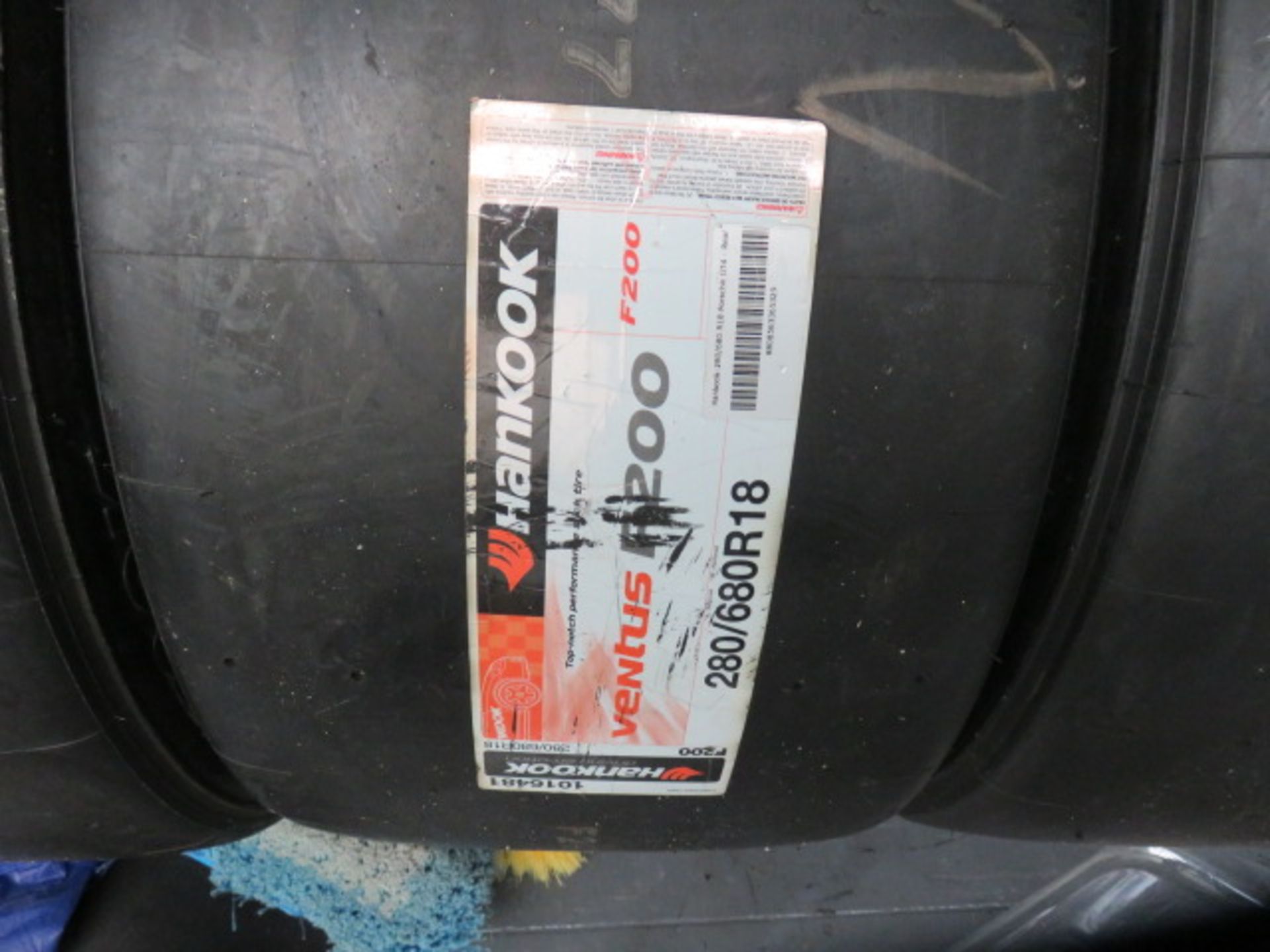 4 x New Hankook 280/680R18 Slick Tyres Compound F200 As Lotted - Image 2 of 2