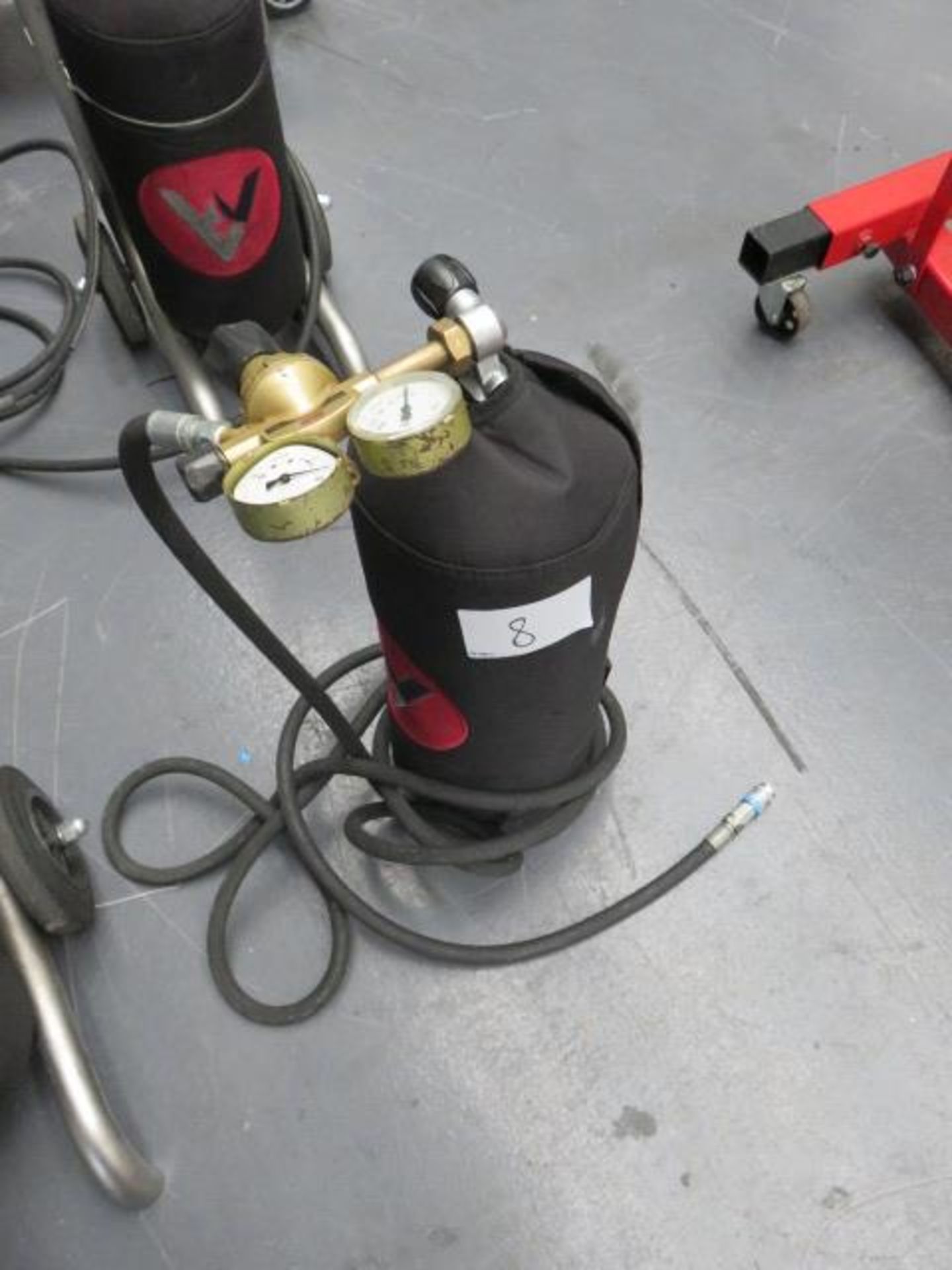 Krontec Compressed Air Bottle with Damaged GCE Regulator and Hose As Lotted