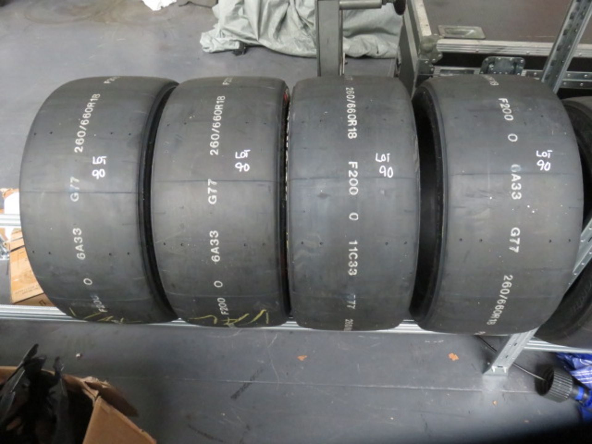 4 x New Hankook 260/680R18 Slick Tyres Compound F200 As Lotted