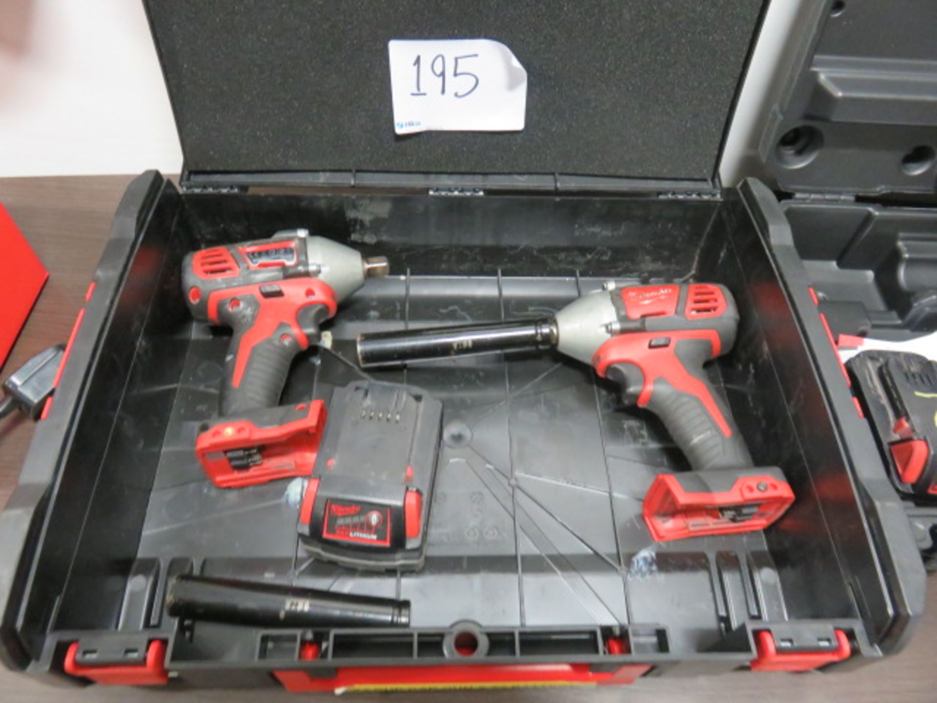 2 x Milwaukee M18 BIW12 Cordless Impact Wrenches with (1) Battery (Not Charger) As Lotted