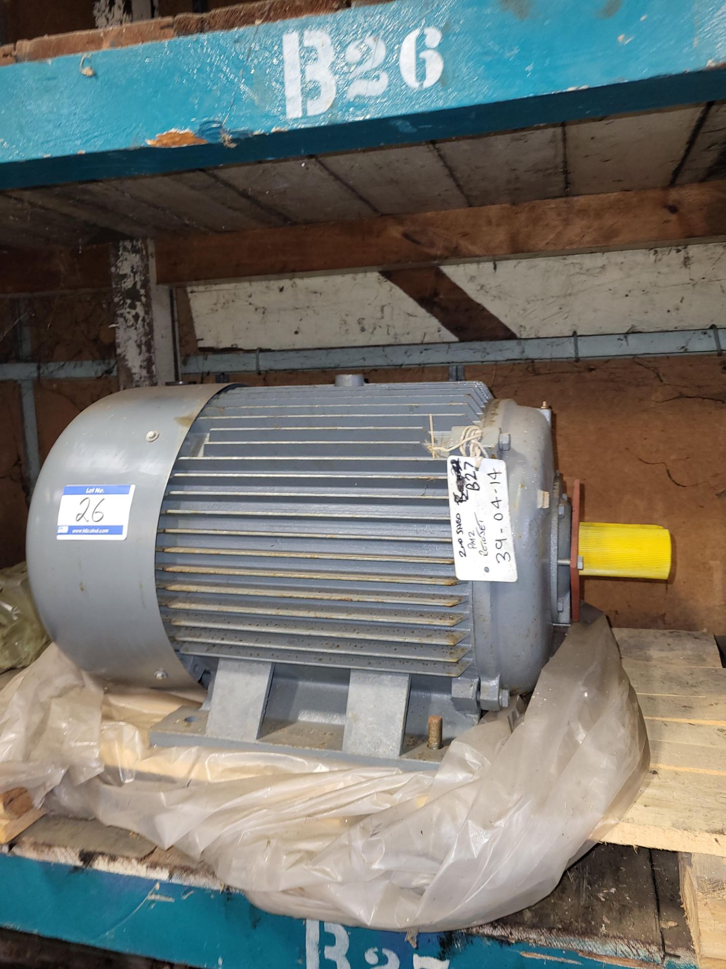 1 Model D225M 45kw 2955 RPM Motor. Arjo Number 39-04-04