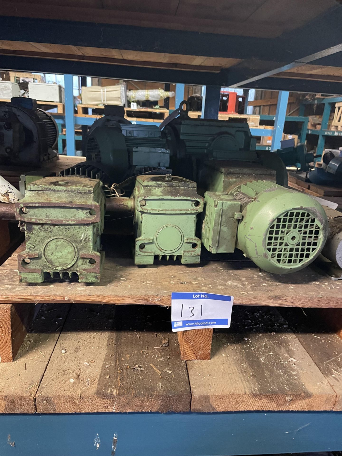 3 SEW Type S50DI and 1 Type S70DY Gearbox Motor Assemblies. Arjo Number 21-08-49 As Lotted