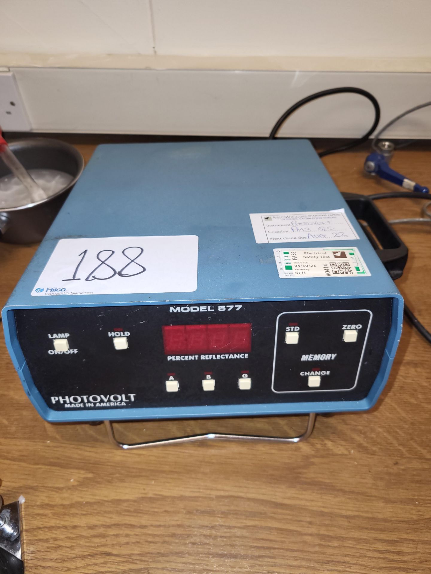 1 Photovolt Model 577 Opacity Tester. Serial No. 3206