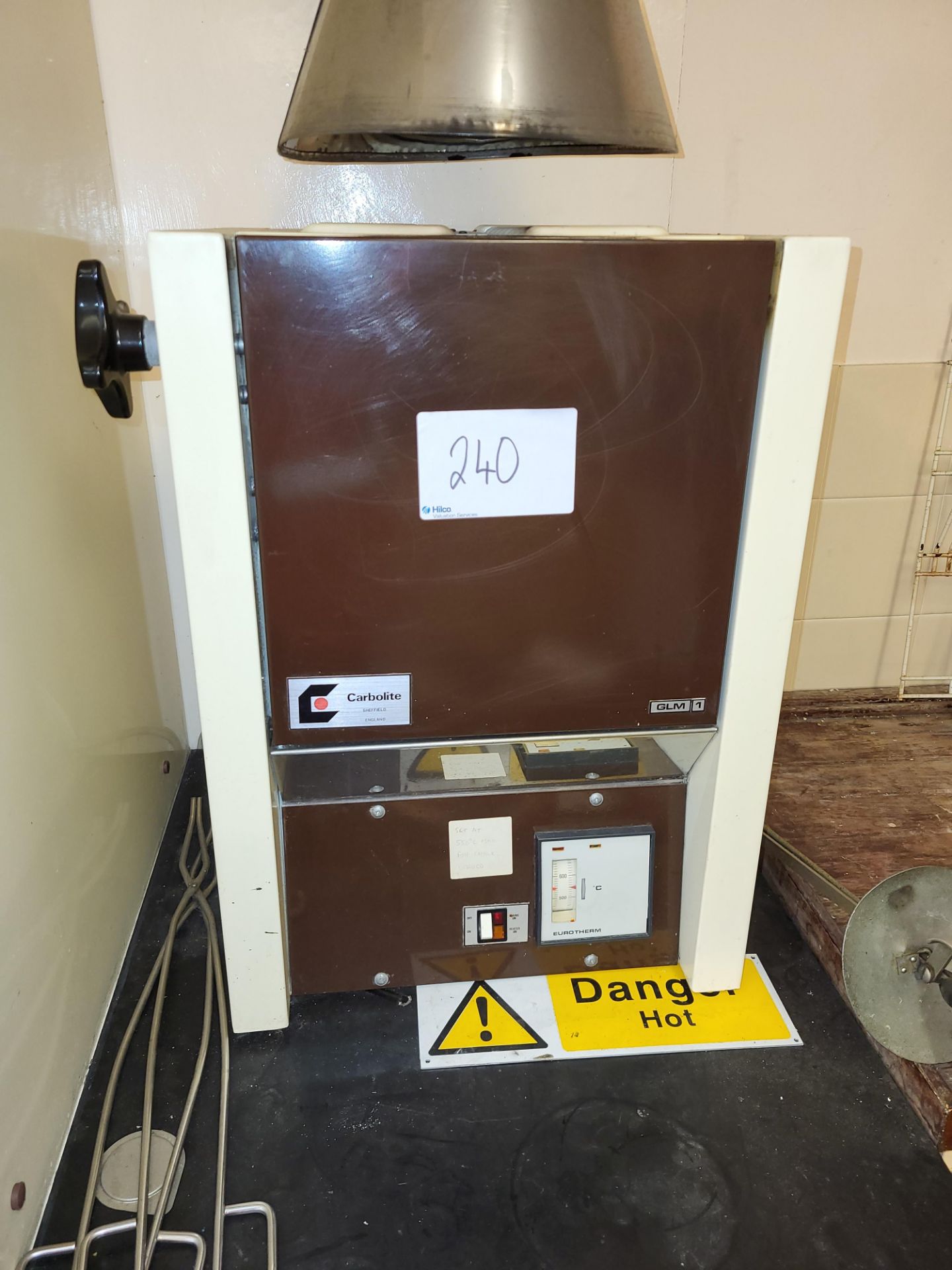 1 Carbolite Model GLM1 P10 Bench top Furnace. Serial No. 8/62/952