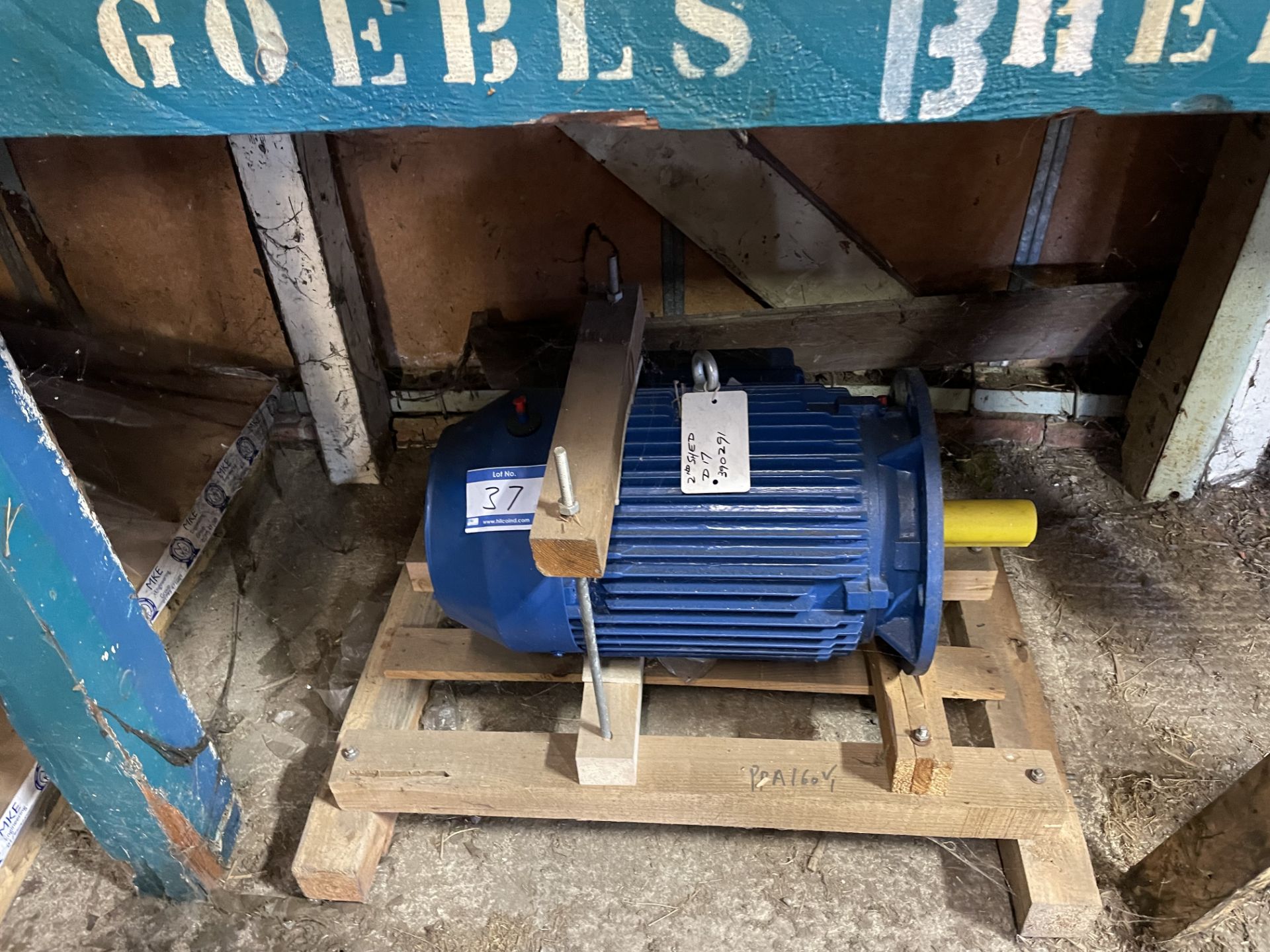 1 Model D160MD 11kw 1460 RPM Motor. Arjo Number 39-02-91