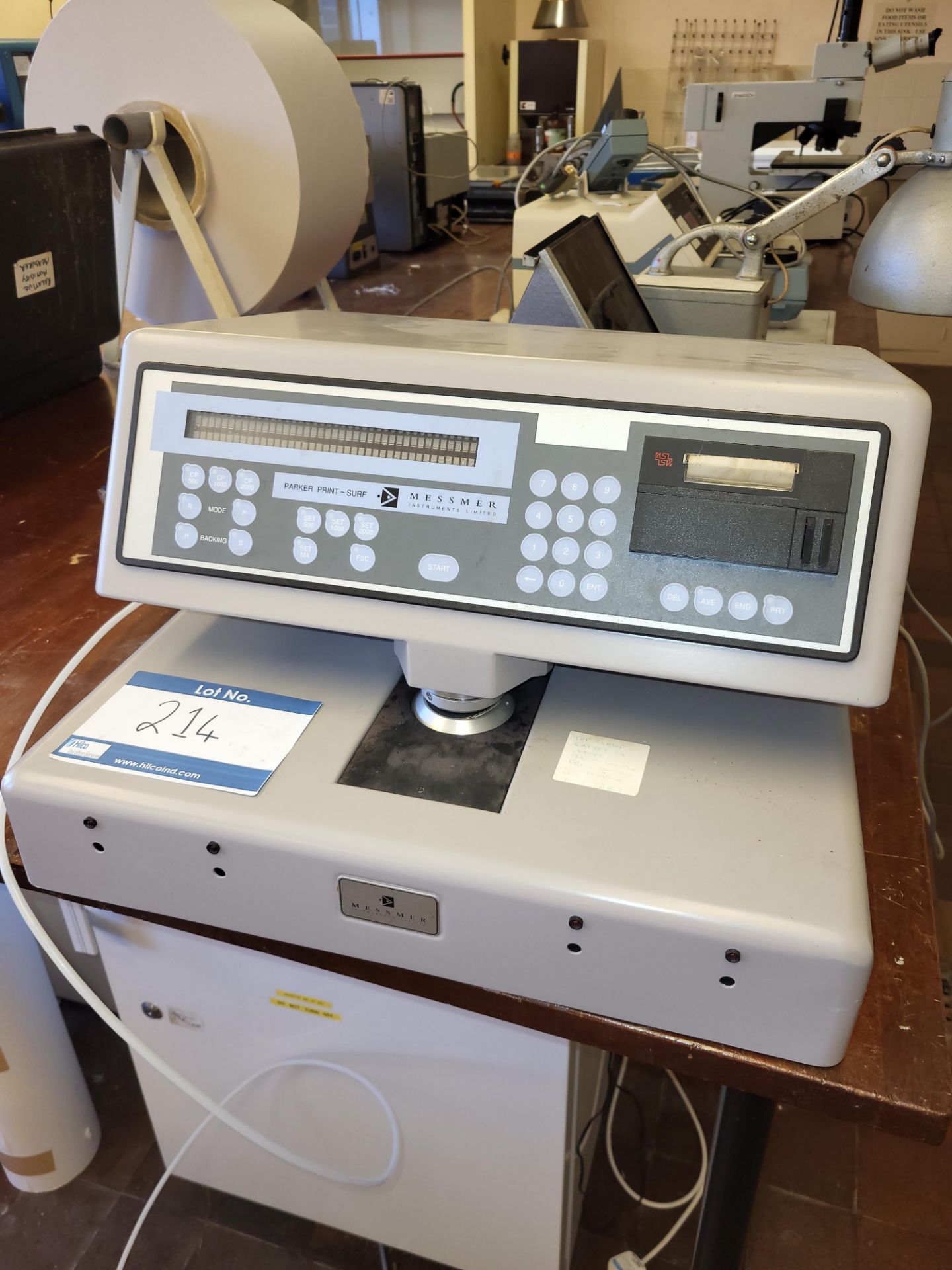 1 Messmer Model P590 Smoothness Tester. Serial No. 9320