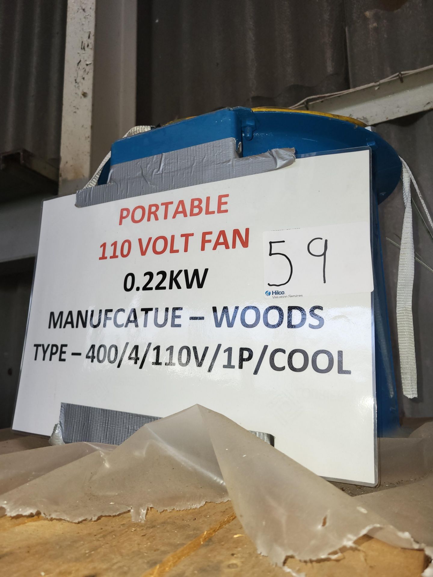 1 Woods Model - . Serial No. DP040028, Voltage 110 Motor