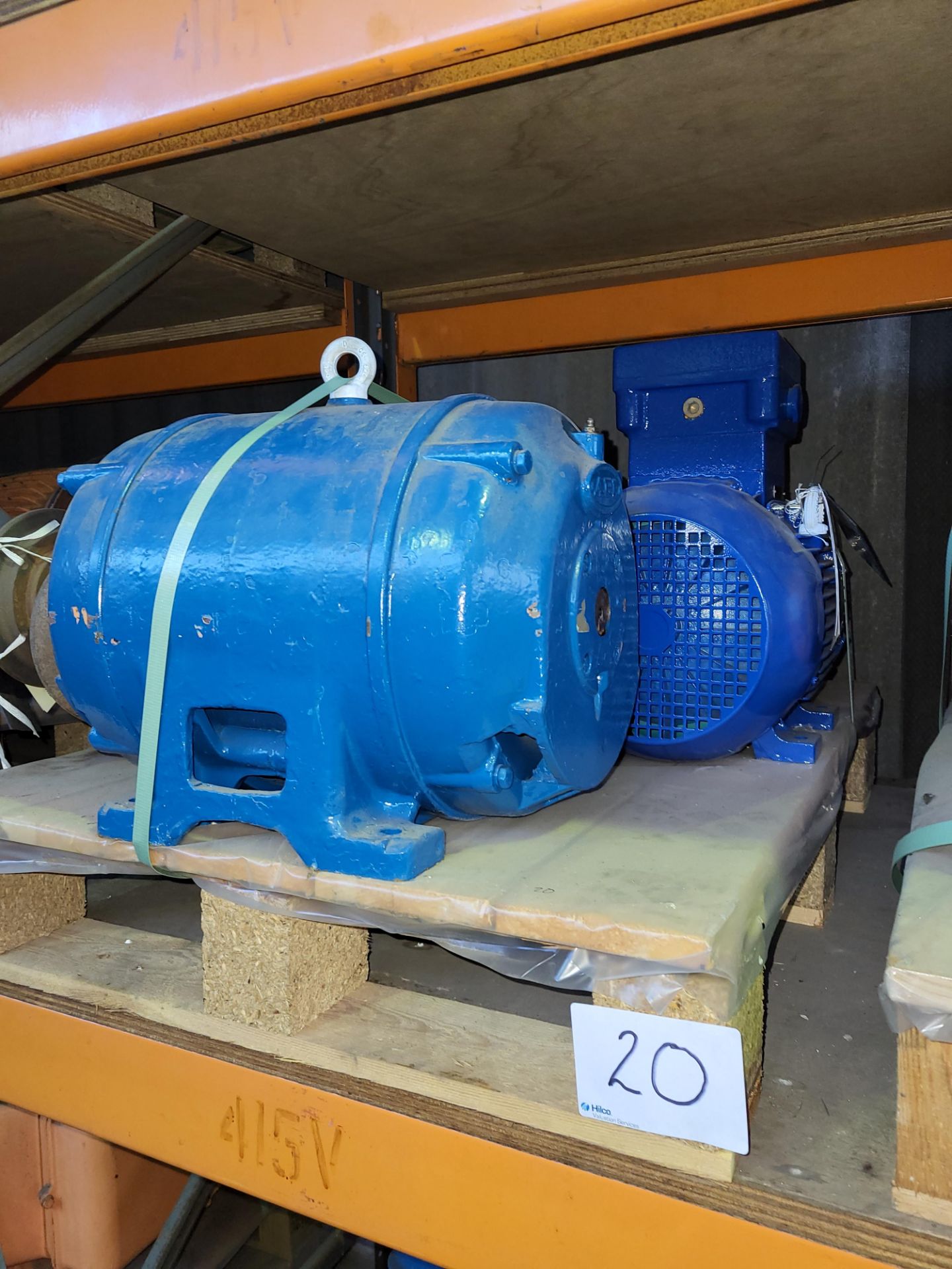 1 WEG Model 132M. Serial No. 01AG02016, Voltage 400, 7.5kw, 1465 RPM Motor & 1 AEL Model KND254. Ser