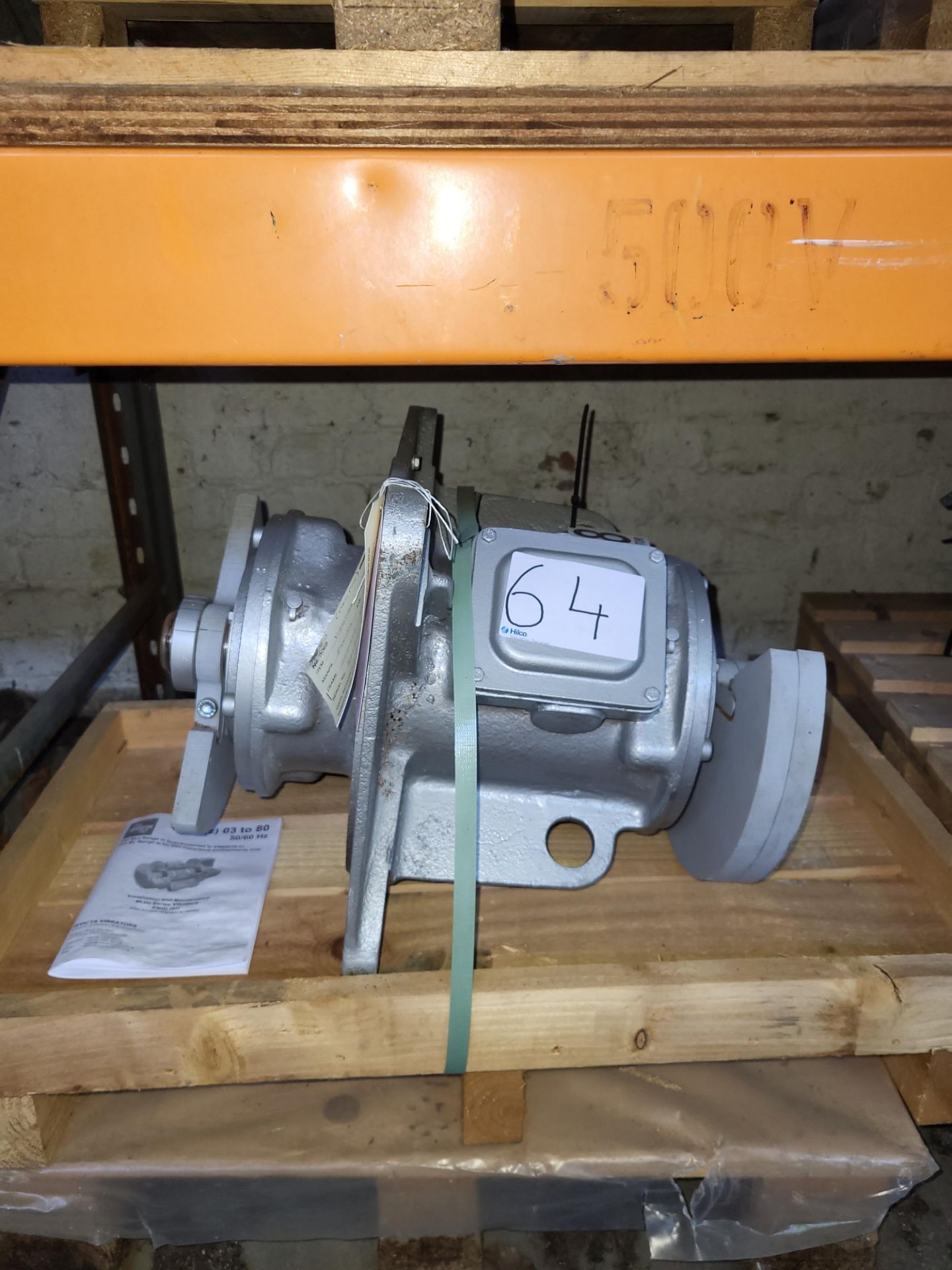 1 Invicta Model SE00252. Serial No. 523752, Voltage 400, 1.8kw, 1500 RPM Motor