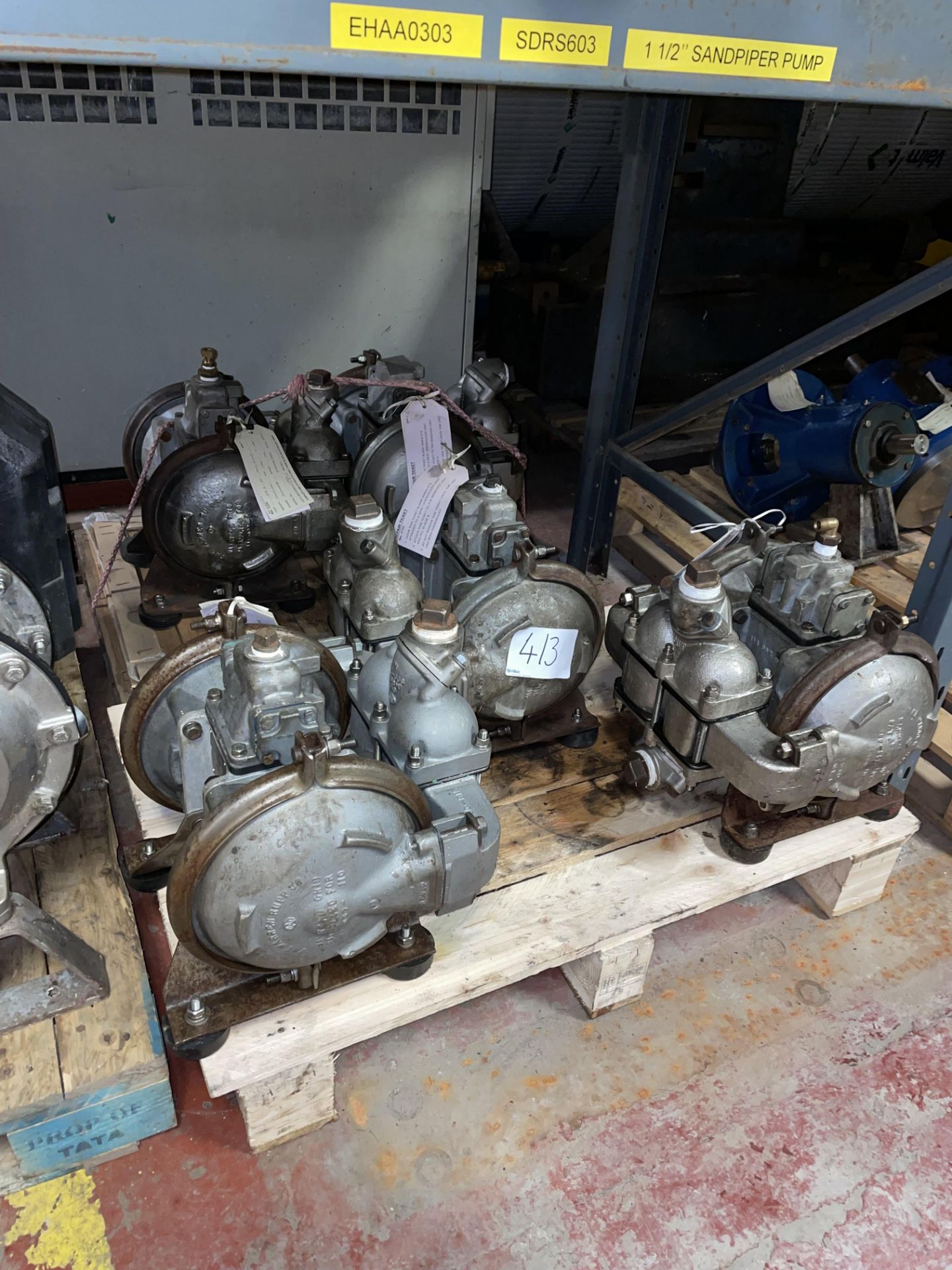 5 Sandpiper SN-6SS SB1½-A 1½" Double Diaphragm Pumps