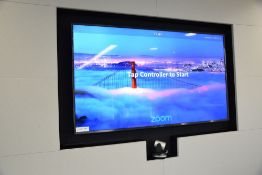 Samsung 65 inch Flat Screen Display with Logitech 860-000465 Conference Camera