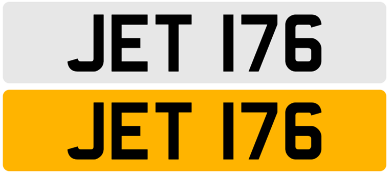 1 Cherished Number Plate - JET 176