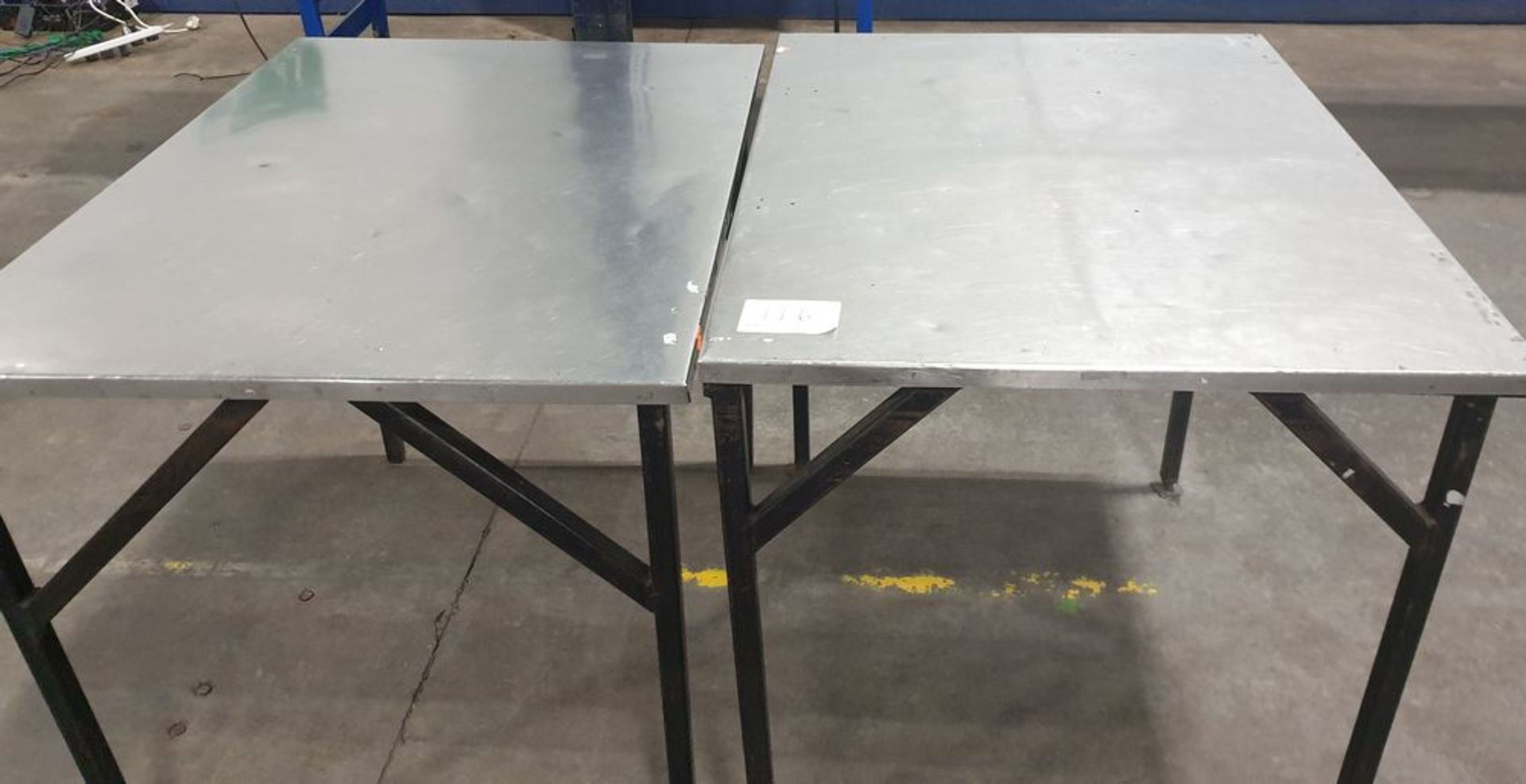 2: Stainless Steel Prep Tables