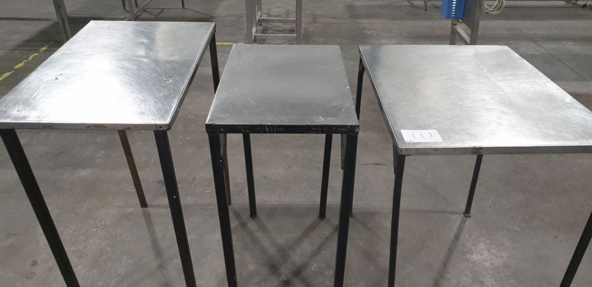 3 : Stainless Steel Prep Tables