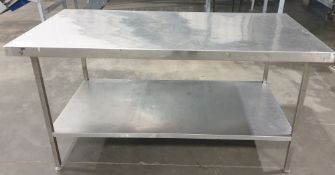 1 : Stainless Steel Prep Table