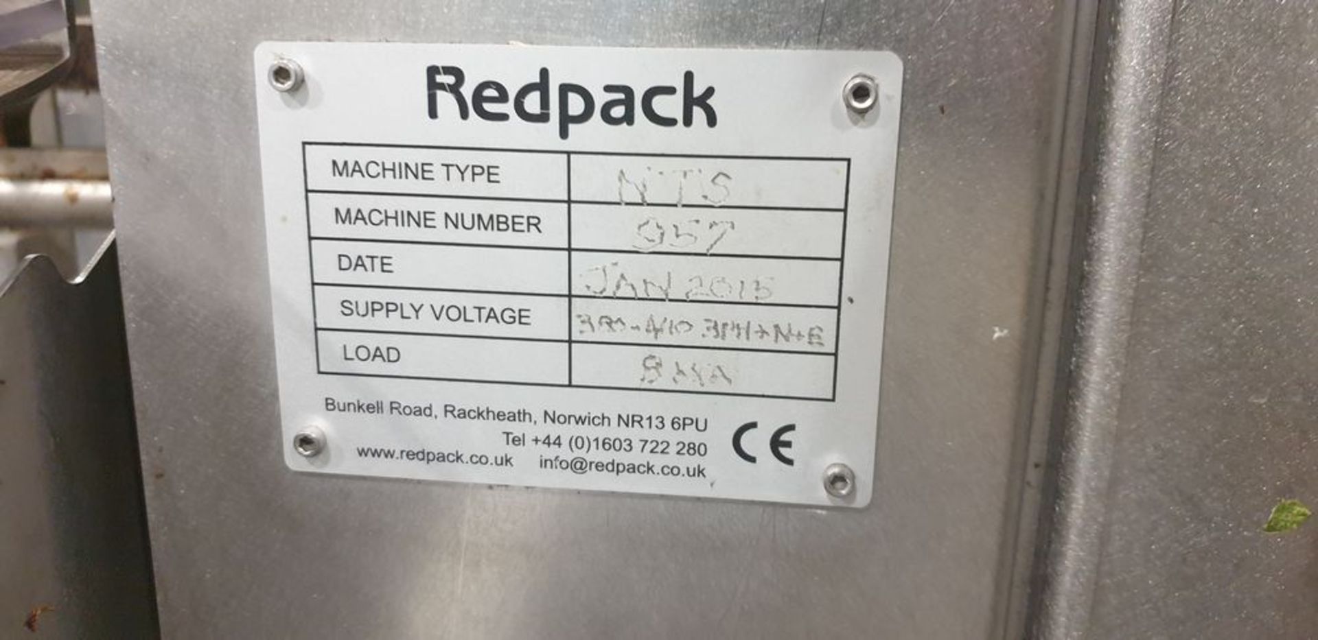 1: Redpack NTS Seal Flow Wrapper Machine complete with 6.7m x 0.4m Stainless Steel Infeed Conveyor - Image 6 of 6