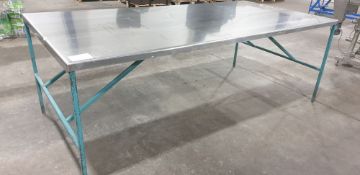 1: Stainless Steel Prep Table