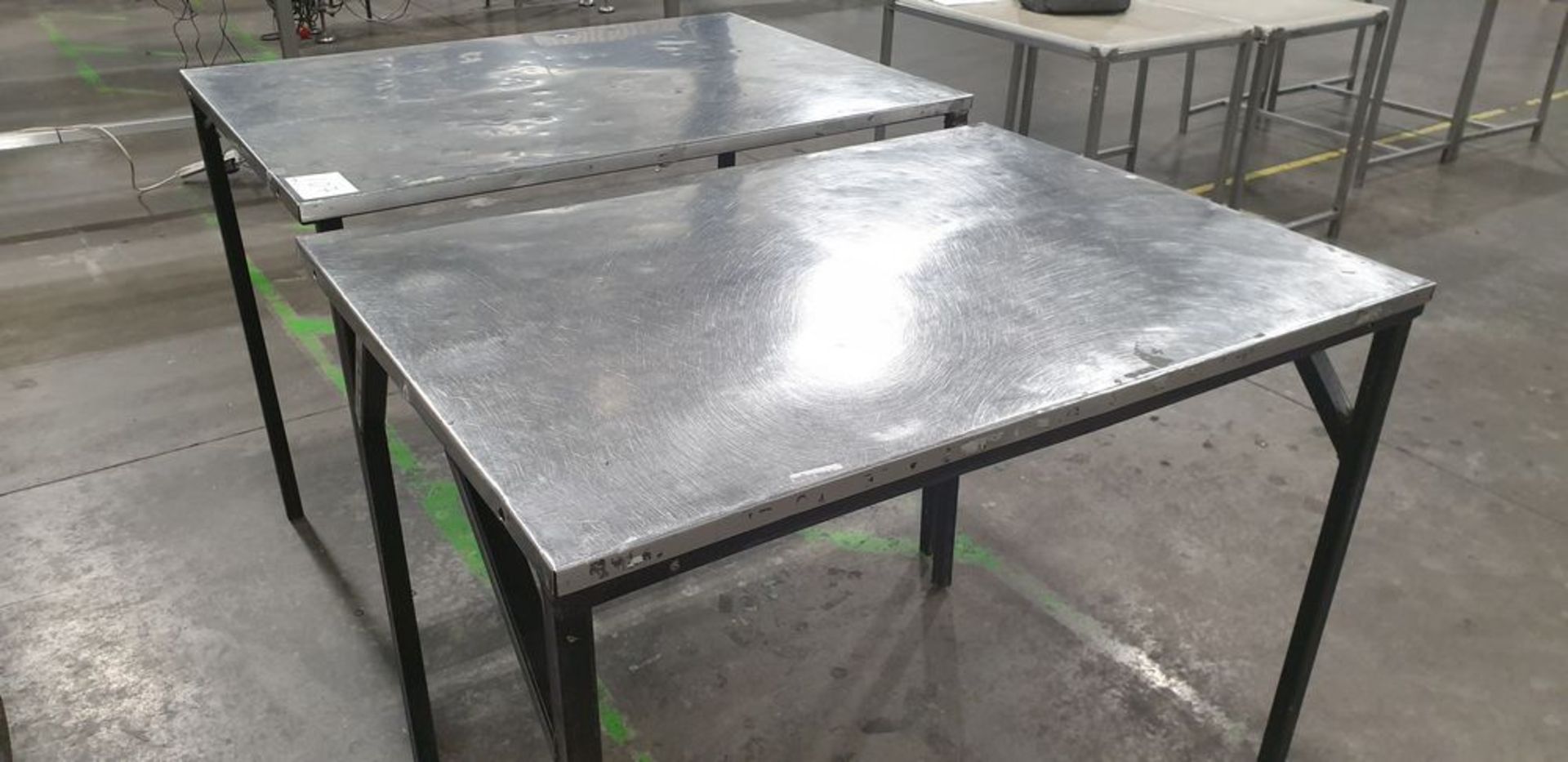 2: Stainless Steel Prep Tables