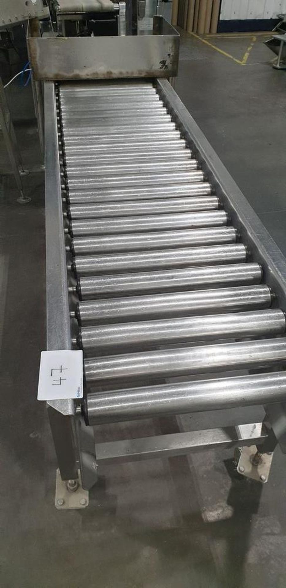 1: Unknown Make Stainless Steel Rolling Single Conveyor - Image 2 of 2