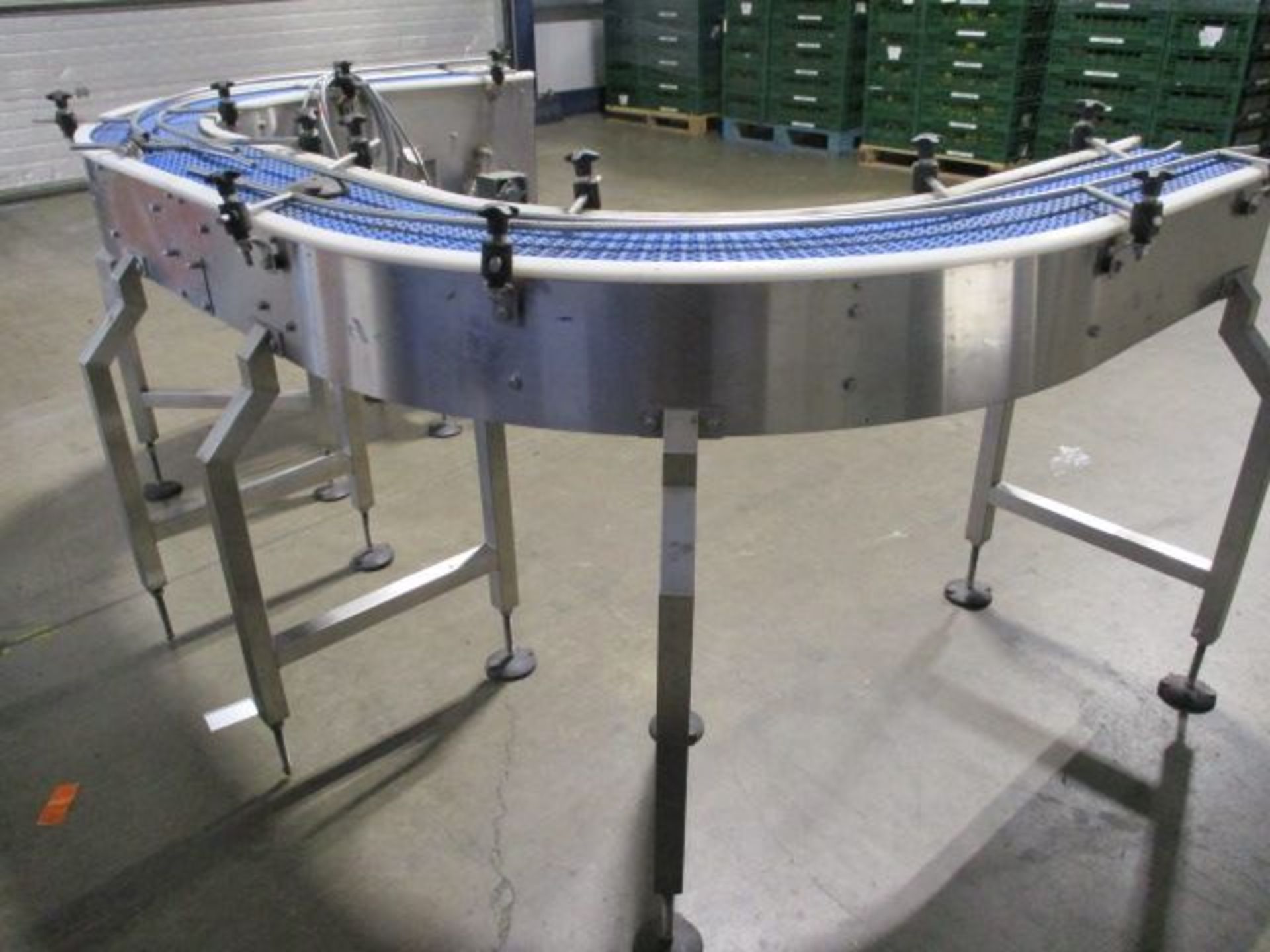 Unknown Make U-Bend Blue Top Conveyor - Image 2 of 3