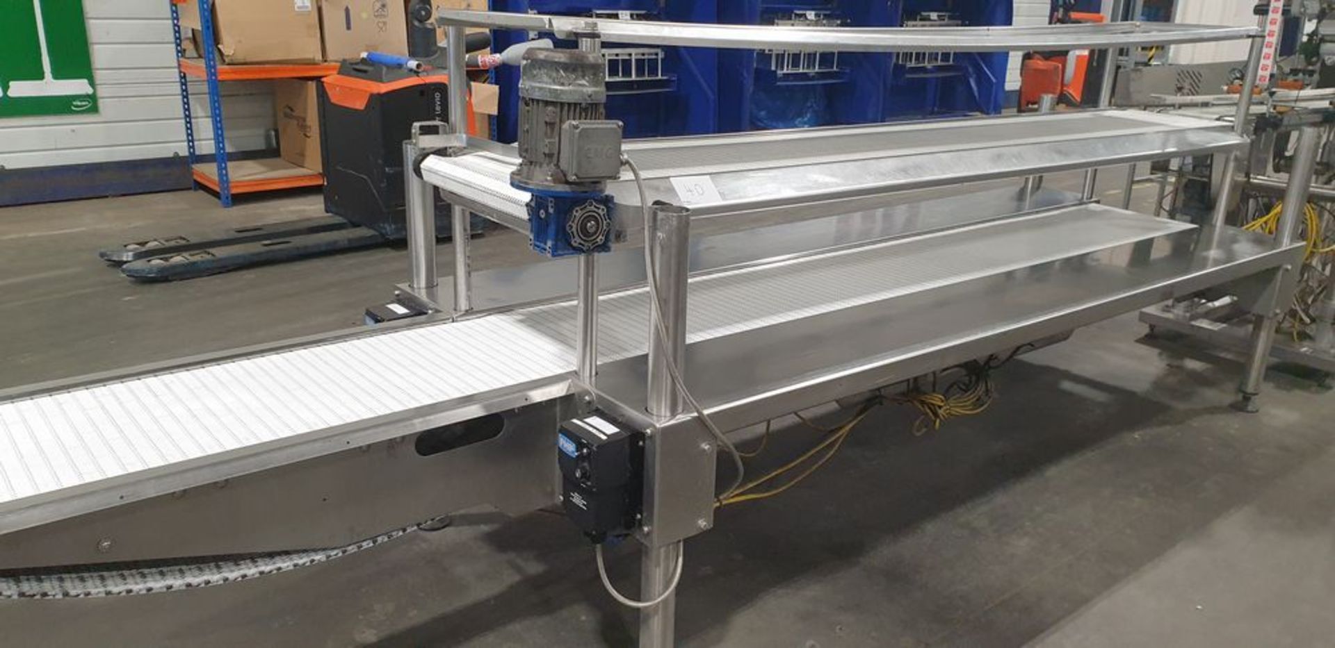 1: BBC Technologies 3-Tier Stainless Steel End Conveyor