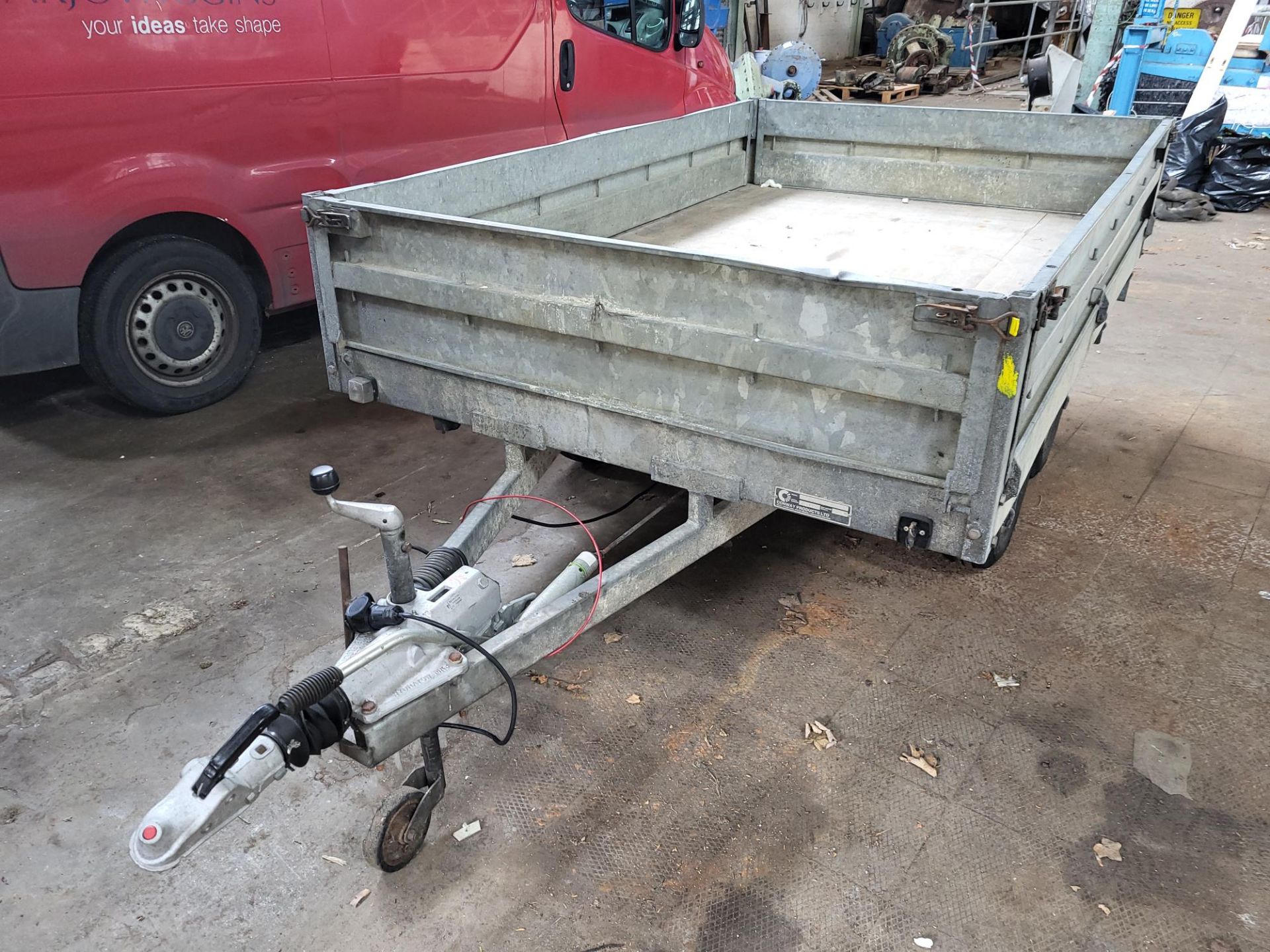 Conway Products Limited / Glidalong WM2000 1.6m x 2.5m Galvanised Steel Twin Axle Dropside Trailer - Image 4 of 6