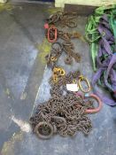 Qty of Various Lifting Chains As Lotted