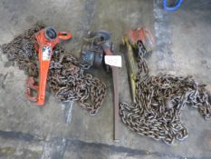 3 Various Chain Lever Hoists As Lotted