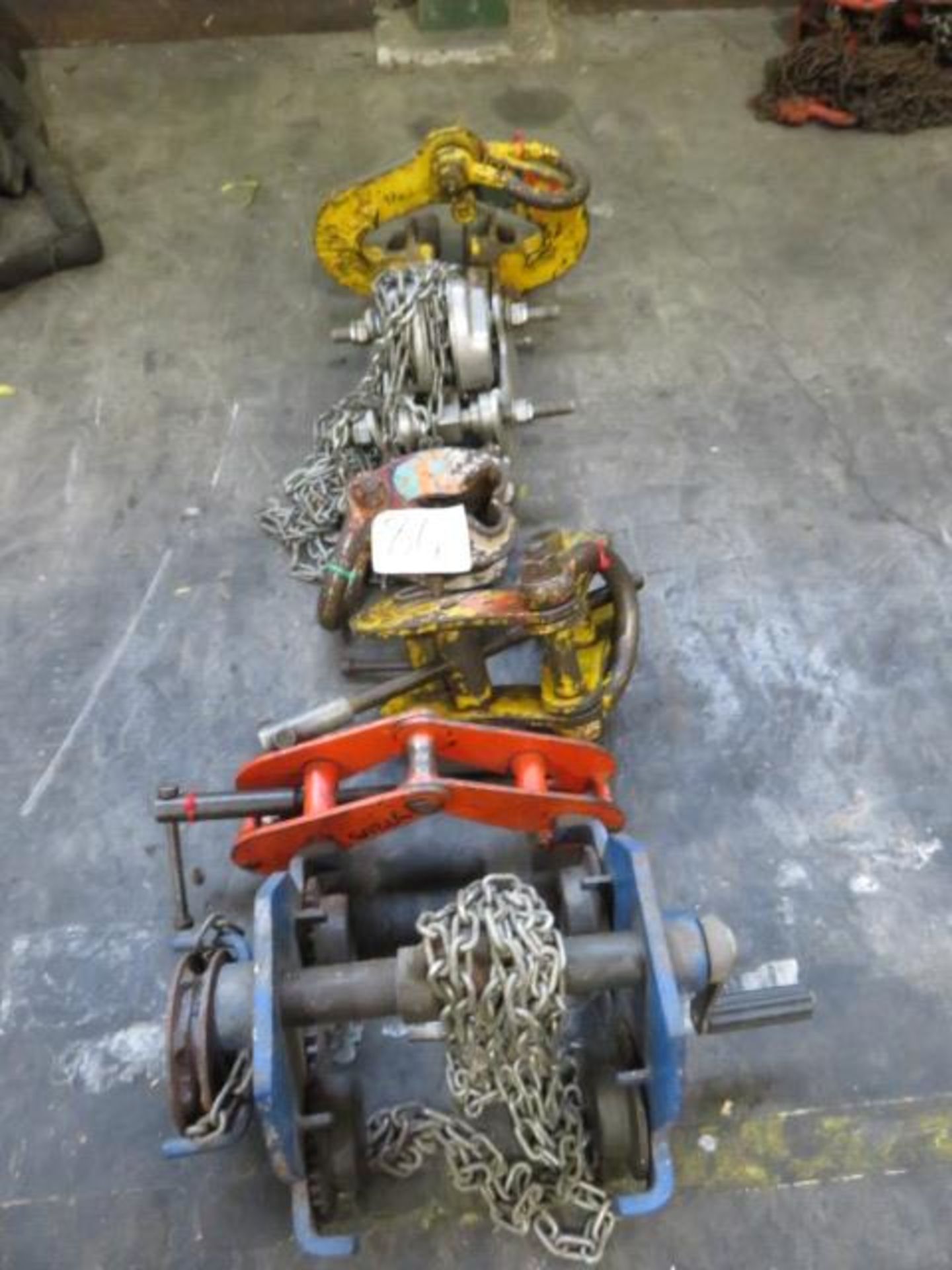 Qty of Various Lifting Equipment As Lotted