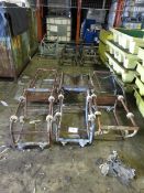 6 Tubular Steel Drum Stands As Lotted