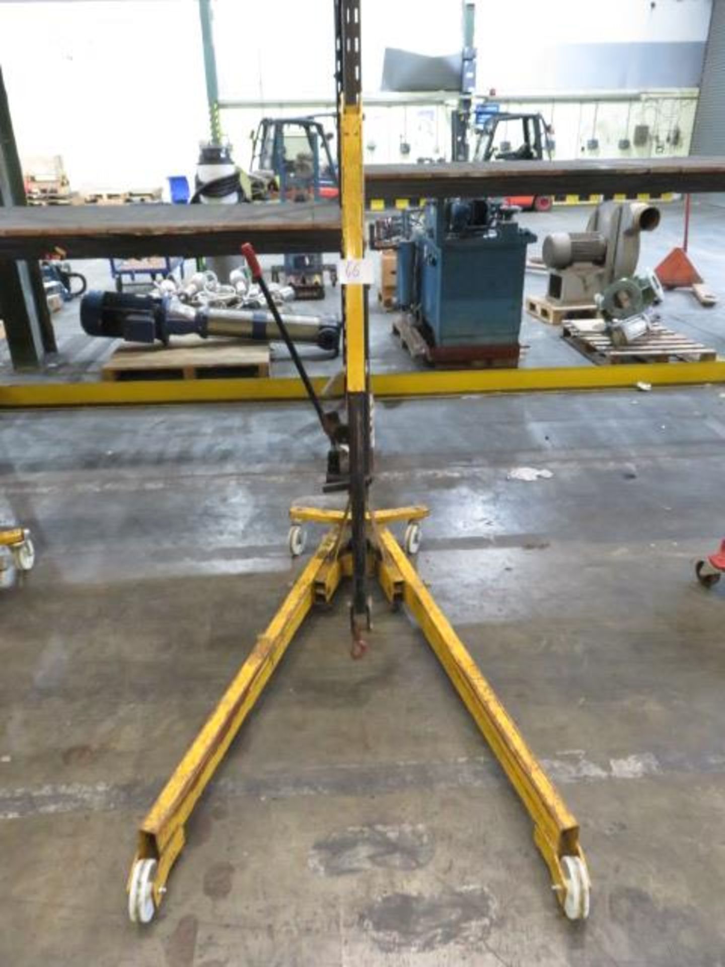 1 Advanced Handling Ltd Hydraulic H500 Engine Hoist. Serial No. 171842 with 750kg Capacity