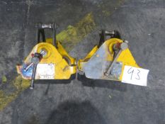 2 Yale CTP-2 2 Tonne Adjustable Beam Trolleys. Serial Nos. 8442 & 8433 As Lotted