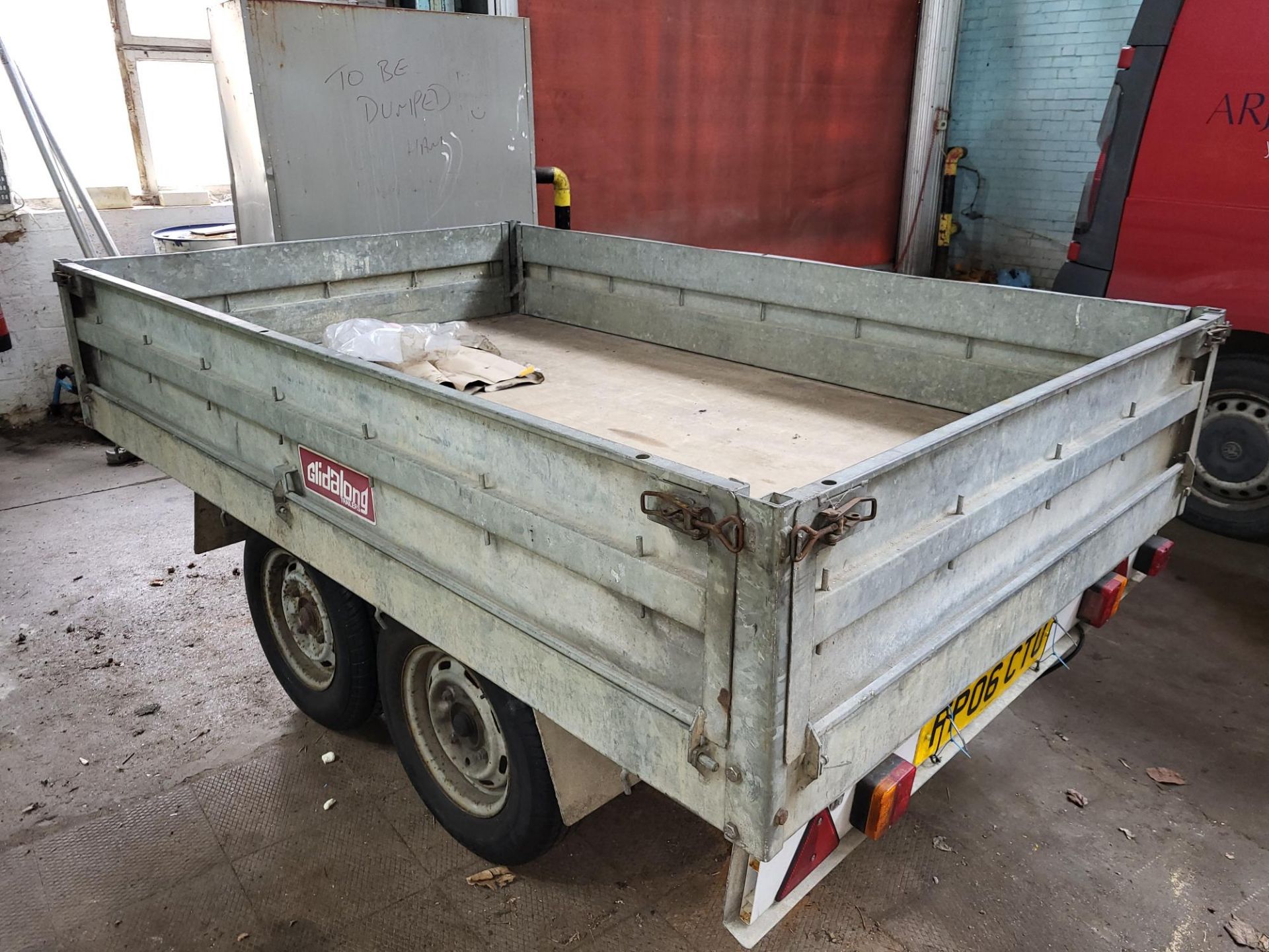 Conway Products Limited / Glidalong WM2000 1.6m x 2.5m Galvanised Steel Twin Axle Dropside Trailer - Image 5 of 6