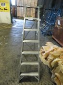 1 Aluminium Seven Tread Folding Step Ladder