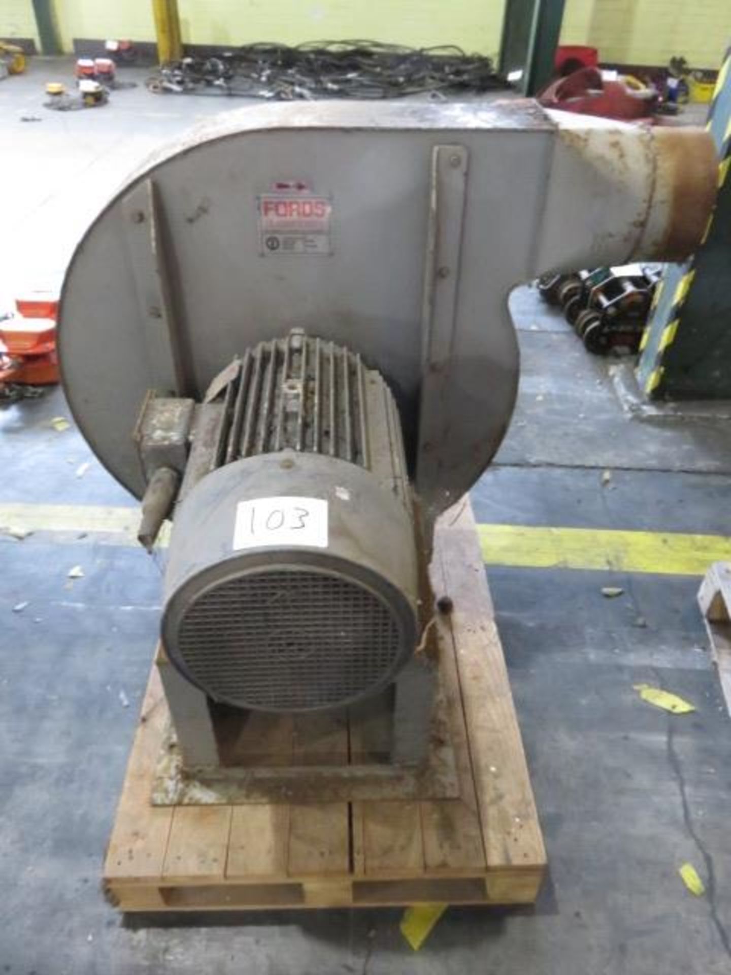 1 G Mouzon 50650 Motorised Fan Unit. Serial No. 60508 with Brook Crompton Frame D160L, 15mm. Serial